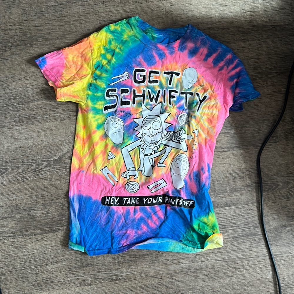 Rick & Morty tie dye shirt